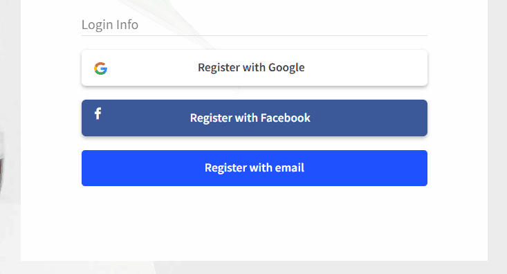 Facebook and Google Login, Register by Bonpresta